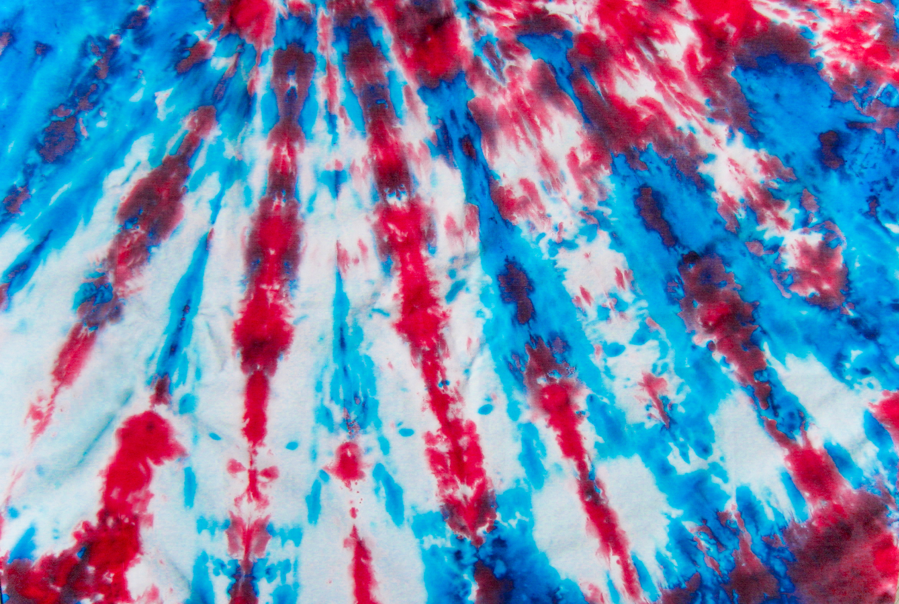 Blue and Red Tie-Dye